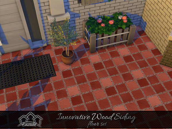 Sims 4 — Innovative Wood Siding floor 5 by Emerald — Innovative wood siding is a beautiful way to add a unique look in