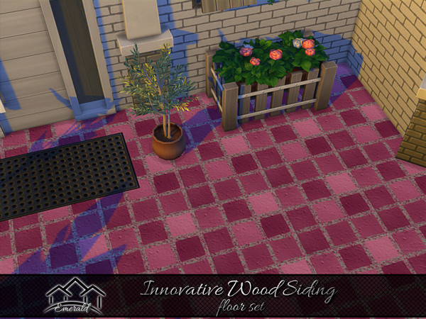 Sims 4 — Innovative Wood Siding floor 6 by Emerald — Innovative wood siding is a beautiful way to add a unique look in