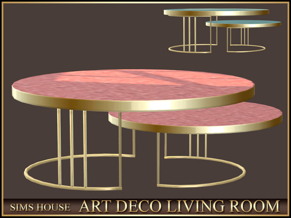 Sims 4 — Sims House COFFEE TABLE | ART DECO LIVING ROOM by Sims_House — ART DECO LIVING ROOM