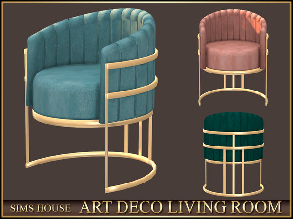 Sims 4 — Sims House DINING ROOM CHAIR | ART DECO LIVING ROOM by Sims_House — ART DECO LIVING ROOM