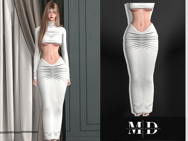 Sims 4 — ELICE LONG SKIRT - ADULT by Mydarling20 — Outfit Information Age Groups: Teens, Young Adults, Adults, Elders