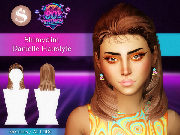 Sims 4 — Danielle Hairstyle by Shimydimsims — Hi I hope you will like this hair, it's a 80's classic shoulder-lenght