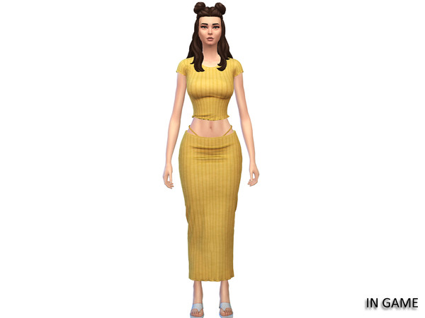 Sims 4 — (Wisteria) MariSet_(Blouse).package by WisteriaSims — Elevate your everyday style with the Mari Set a modern