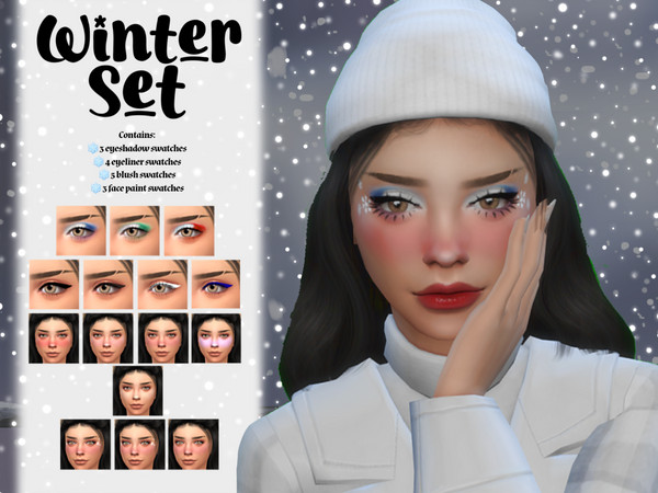 Sims 4 — WinterSetBlush.package by _alttrait_ — It's been getting frosty over in the UK and I was inspired to create a
