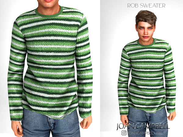Sims 4 — ROB SWEATER by Joan_Campbell_Beauty_ — 6 swatches Custom thumbnail Original mesh