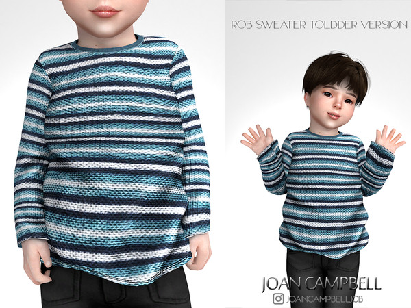 Sims 4 — ROB SWEATER TODDLER VERSION by Joan_Campbell_Beauty_ — 6 swatches Custom thumbnail Original mesh