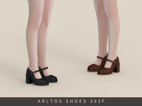 Sims 4 — Simple Mary Jane by Arltos — 6 colors.