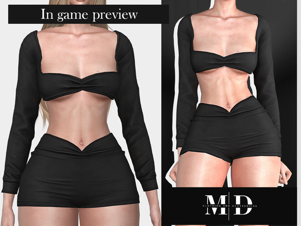 Sims 4 — (MYDARLING20) short jumpsuit .package by Mydarling20 — Outfit Information Age Groups: Teens, Young Adults,