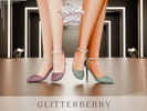 Sims 4 — Diamond Christmas Heels by Glitterberryfly — A gorgeous diamond band christmas heel