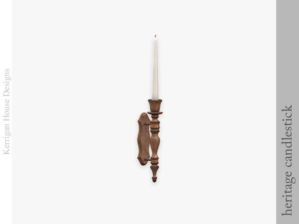 Sims 4 — Heritage Mounted Candlestick by kerriganhouse — An eclectic and vintage set for collectors.