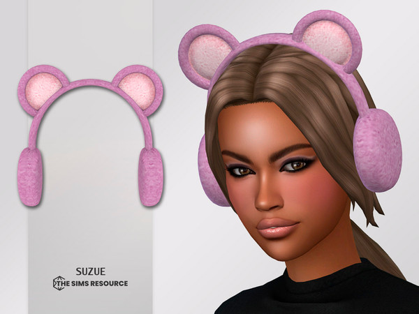 Sims 4 — Bear Earmuffs by Suzue — New Mesh (Suzue)