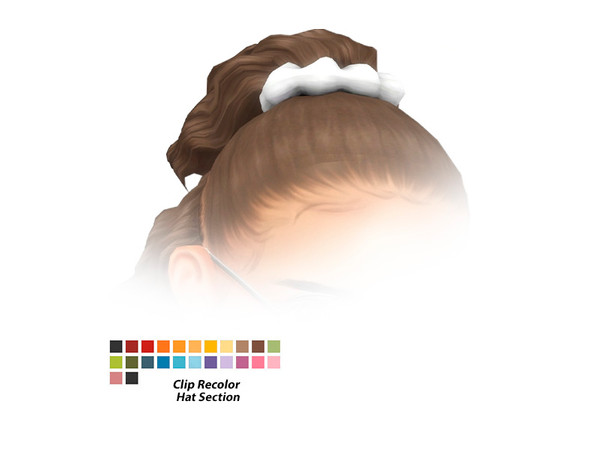 Sims 4 — SHS_RamonaChildHair_ScrunchieRecolor.package by sehablasimlish — Hope you like it and enjoy it. Maxis Match