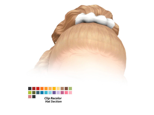 Sims 4 — SHS_RamonaToddlerHair_ScrunchieRecolor.package by sehablasimlish — Hope you like it and enjoy it. Maxis Match