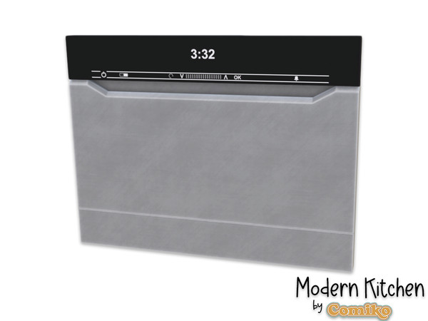 Sims 4 — Comiko Modern Kitchen Dishwasaher | Kitchen Room by Comiko — Part 2 - Modern Kitchen Set is base game compatible