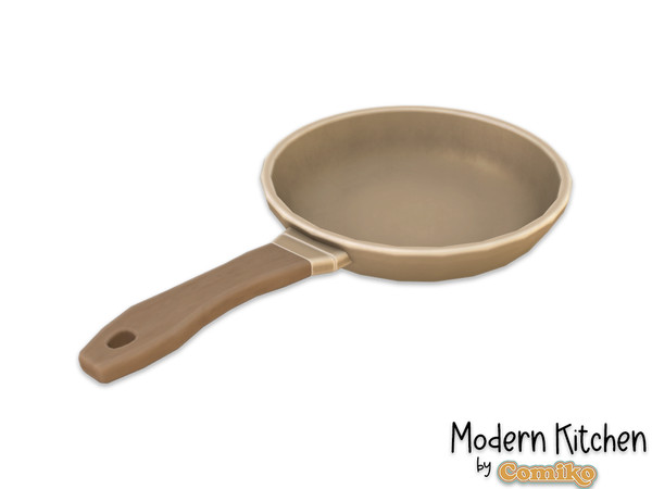 Sims 4 — Comiko Modern Kitchen Pan | Kitchen Room by Comiko — Part 4 - Modern Kitchen Set is base game compatible and