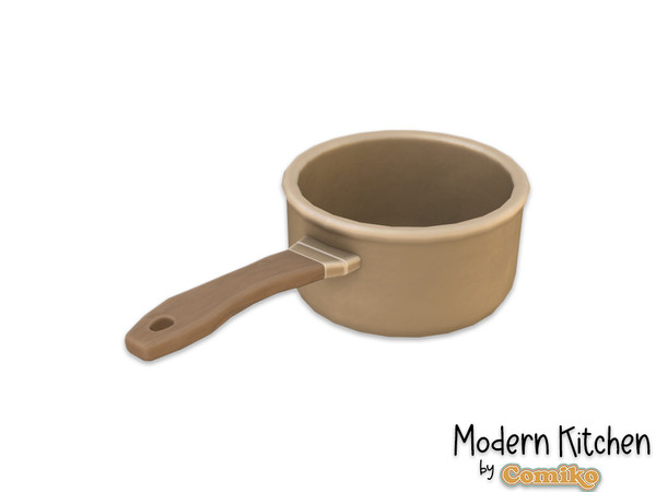 Sims 4 — Comiko Modern Kitchen Pot | Kitchen Room by Comiko — Part 4 - Modern Kitchen Set is base game compatible and