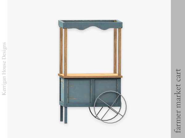 Sims 4 — Farmer Market Cart by kerriganhouse — A small set of displays and carts for a farmer's market.