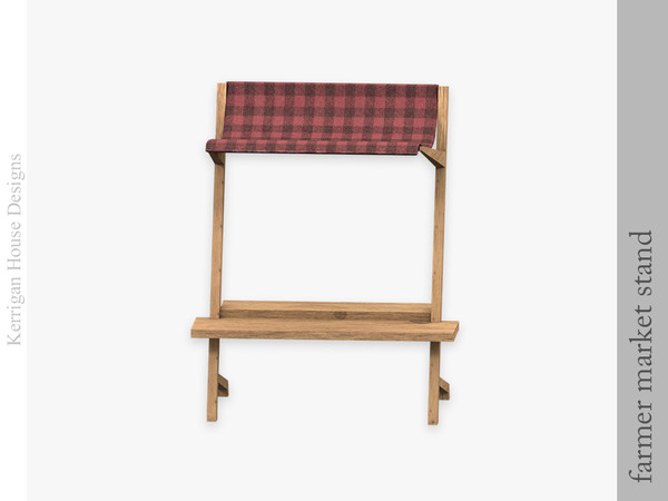 Sims 4 — Farmer Market Stand by kerriganhouse — A small set of displays and carts for a farmer's market.