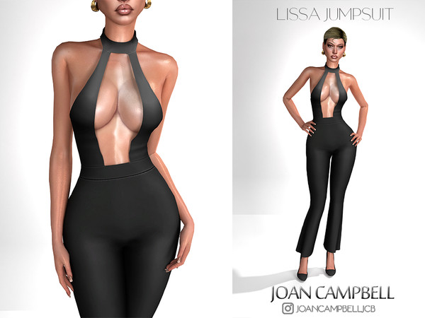 Sims 4 — LISSA JUMPSUIT by Joan_Campbell_Beauty_ — 7 swatches Custom thumbnail Original mesh