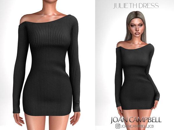 Sims 4 — JULIETH DRESS by Joan_Campbell_Beauty_ — 11 swatches Custom thumbnail Original mesh