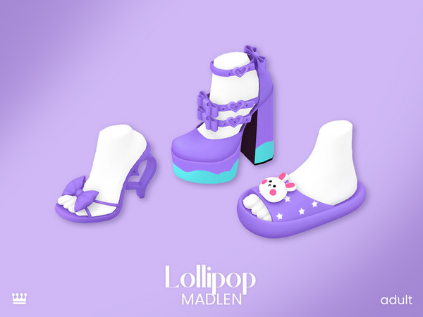 Sims 4 — [Madlen] Blueberry Lush Pumps by Madlen — Sweet, sassy, and a little bit extra! This set consists of 3 items!