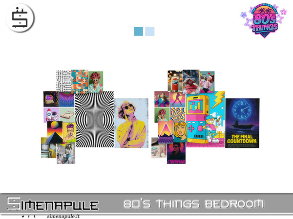 Sims 4 —  by Simenapule — 80s Things bedroom80s Things bedroom80s Things bedroom