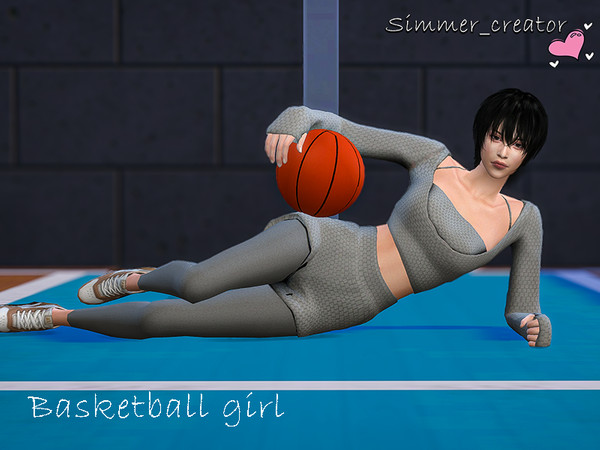 Sims 4 — Basketball girl by Simmer_creator9 — 5 female poses