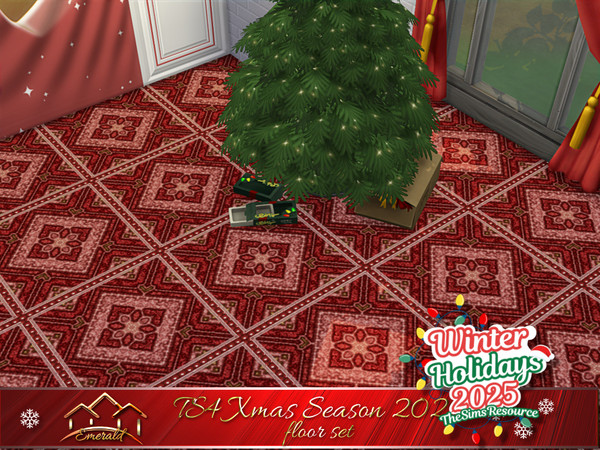 Sims 4 — TS4Xmas Season 2025 floor6 by Emerald — Wishing you a happy Christmas and a fulfilling year ahead. May you be