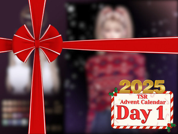 Sims 4 — [TSR Advent Calendar 2025] (Winter Holidays) S-Club_011225_ double ponytail by S-Club — Double ponytail