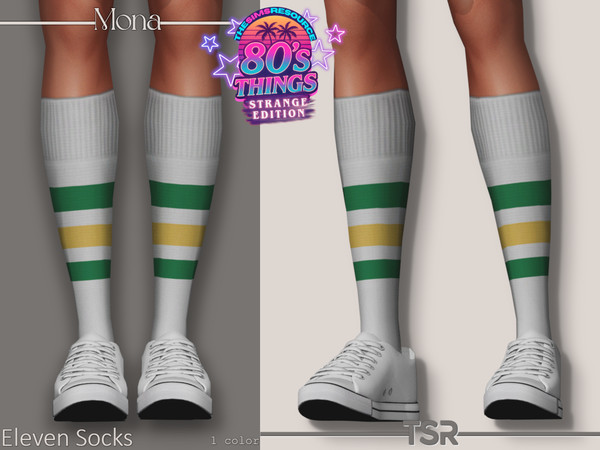 Sims 4 — '80sThings_StrangeEdition_ElevenSocks by Mona — -New mesh-