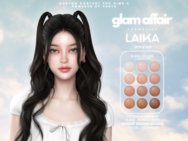 Sims 4 — Glam Affair - Laika Skin by VentaStudio — 54 Swatches