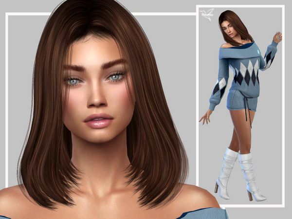 Sims 4 — Rosaline Ronne by _TRASRAS — Go to Required tab to upload necessary CC, if you want your sim same as pictures.