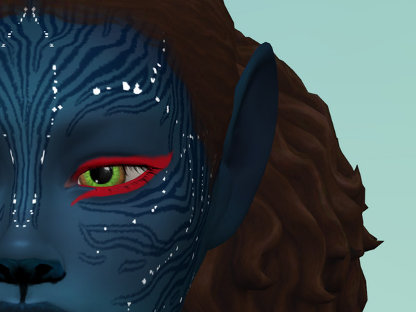 Sims 4 — navi ear infant.package by EdnaScissorhands — Navi ears in the earring area. Presets dont work with toddler ears