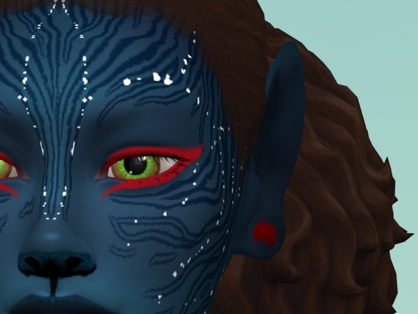 Sims 4 — navi ear todd.package by EdnaScissorhands — Navi ears in the earring area. Presets dont work with toddler ears
