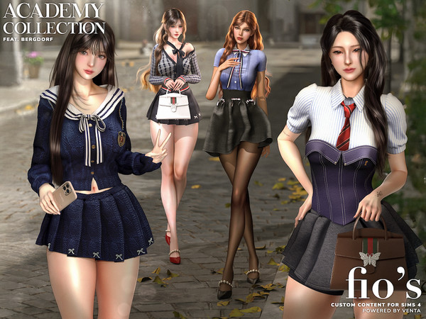 Sims 4 — Fio's - London Girls Top by VentaStudio — London Girls Top