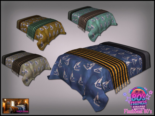 Sims 4 — Jomsims Flashbeat 80s Things blanket by jomsims — Some will recognize the elements that make up this set