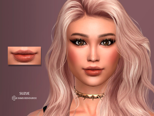Sims 4 — Amelia Lip Preset N35 by Suzue — New Preset (Suzue)