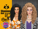 Sims 4 — Shannon Hair (80's Things) by GoAmazons — Long lush volume and curly hairstyle from the 80s in maxis style for