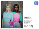 Sims 4 — EURDITE (Hairstyle) - Style D by Ursidxe — 80's Things Collection
