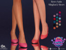 Sims 4 — (80's Things) Retro Satin Slingback Shoes by LVNDRCC — Slingback Heels on a moderate heel, made from soft satin