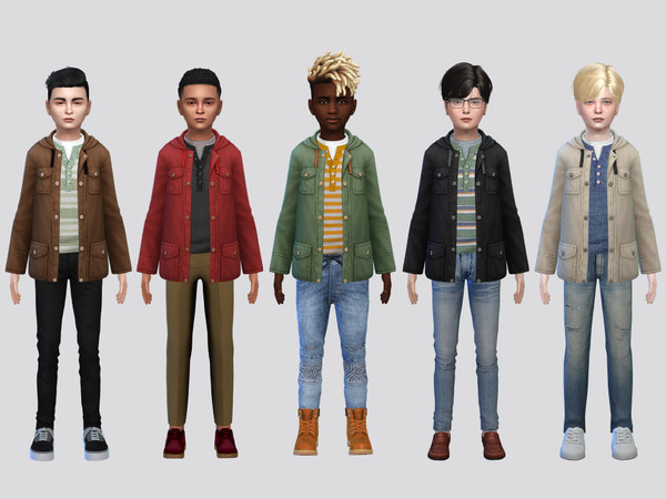 Sims 4 — Torres Jacket Boys by McLayneSims — TSR EXCLUSIVE