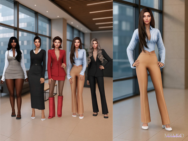 Sims 4 — MERMALADE Corset Shirt by Mermalade — Corset Shirt