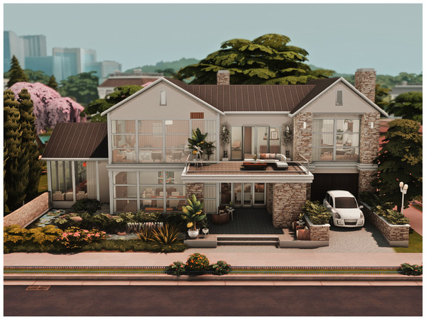 Sims 4 — MM. Modern House 127 by Merin_Martini — My Sims 4 lots some are inspired from random pictures that I found on