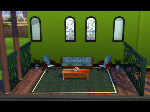 Sims 4 — Carina Arched Glass cubes by CarineKitana — Create a comfortable and inviting balcony with this set. Contains 8