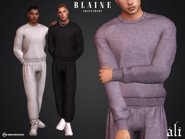 Sims 4 — BLAINE sweatshirt by ali1 — Casual Sweatshirt