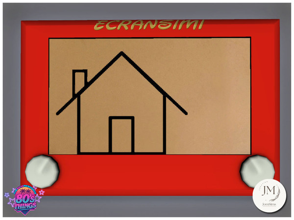 Sims 4 — Jomsims playroom 80s things ecransimi by jomsims — Step back into childhood and the 80s with the Playroom 80s