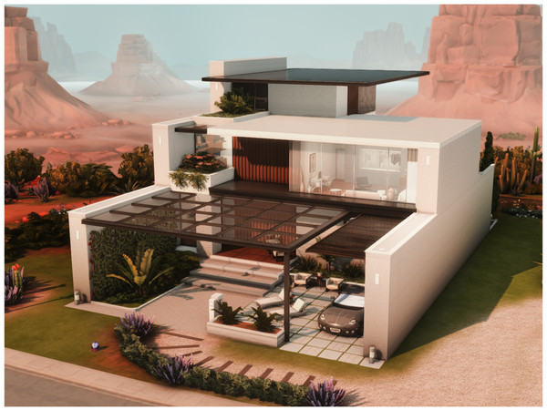 Sims 4 — MM. Modern House 131 by Merin_Martini — My Sims 4 lots some are inspired from random pictures that I found on