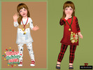 Sims 4 — Christmas Dress for Toddler by remaron — Christmas dress for a toddler in The Sims 4 ReMaron_T_Outfits003 New