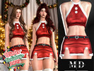 Sims 4 — Emilia Christmas skirt and top set by Mydarling20 — Outfit Information Age Groups: Teens, Young Adults, Adults,