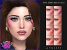 Sims 4 — 80's Berry Blush A33 by ANGISSI — PREVIEWS MADE USING HQ MOD Female